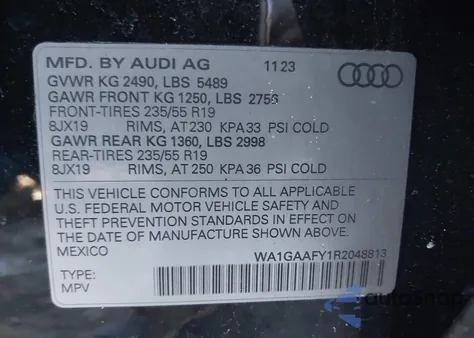 2024 Audi Q5 Premium 45 Tfsi S Line Quattro from USA, damaged, VIN WA1GAAFY1R2048813